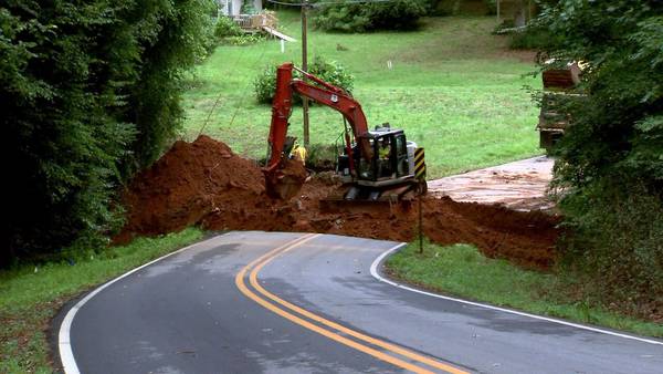 Neighbors recall moment Covington road washed away over the weekend