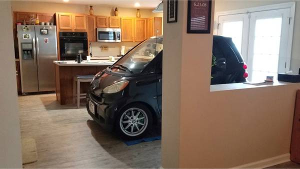 Hurricane Dorian: Florida man parks Smart car in kitchen to keep it from blowing away