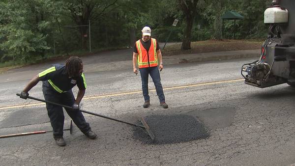 City of Atlanta pothole crews work together to give drivers a smooth drive