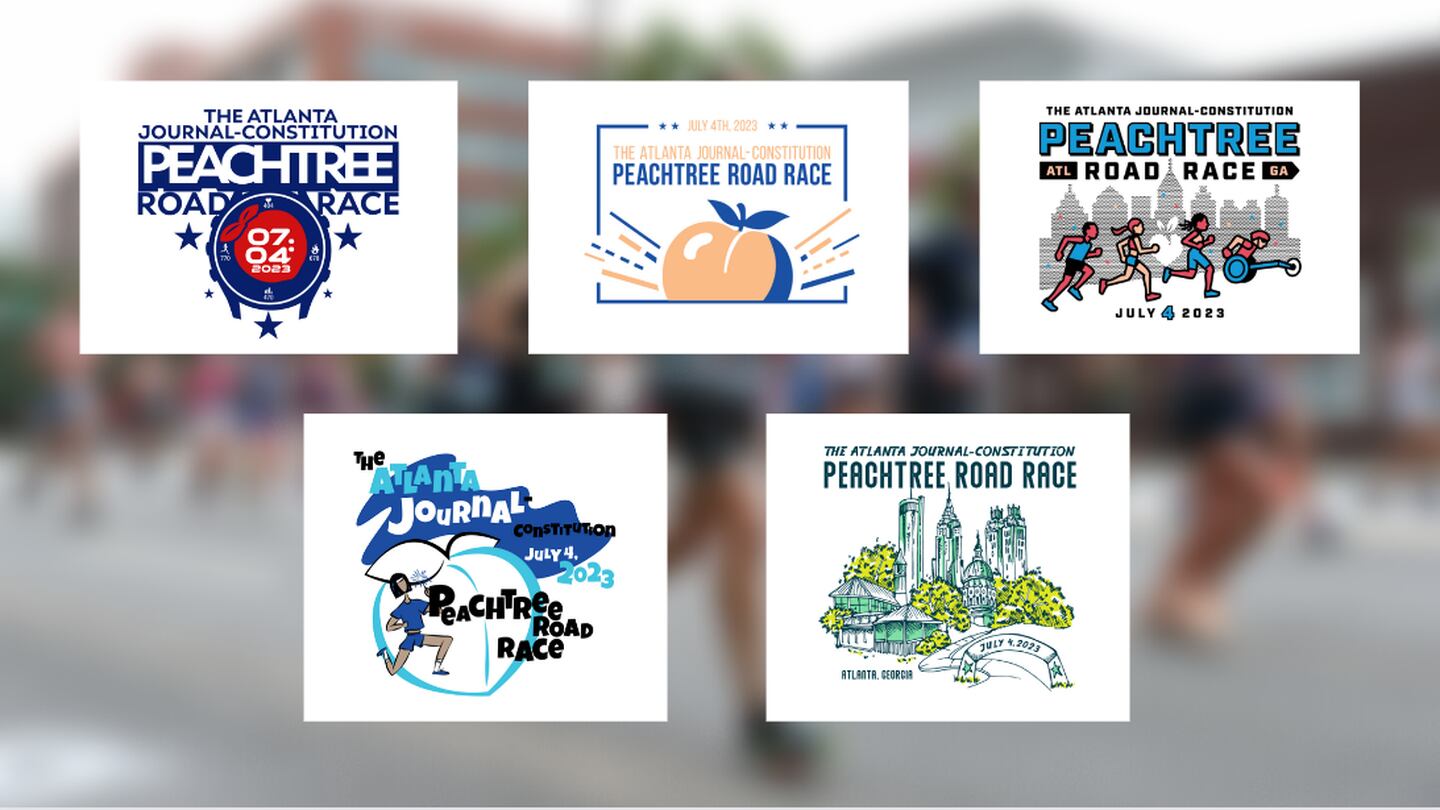 Here are the 2023 Atlanta JournalConstitution Peachtree Road Race T