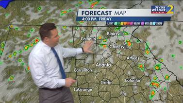 Scattered showers mixed with sunny days heading through the weekend and rain chance going up