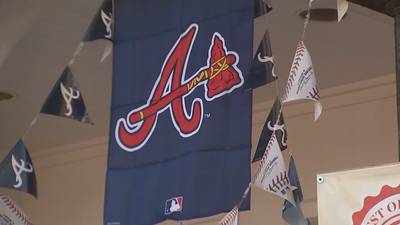 Fans cheer on Atlanta Braves ahead of Friday’s playoff game