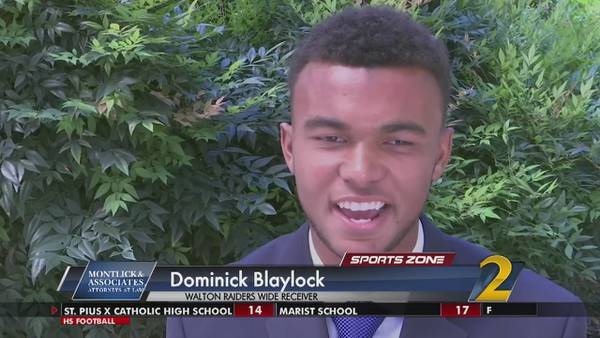 Walton's Dominick Blaylock: Montlick & Associates Athlete of the Week
