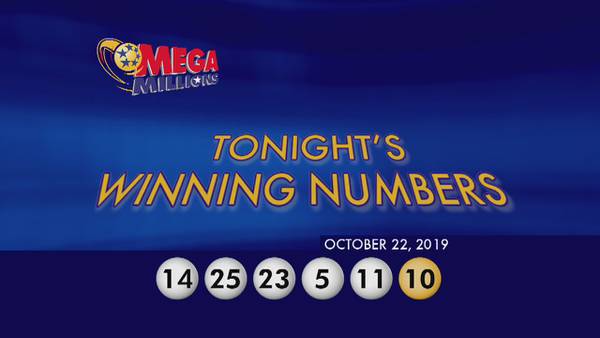 MegaMillions Winning Numbers Oct. 22, 2019