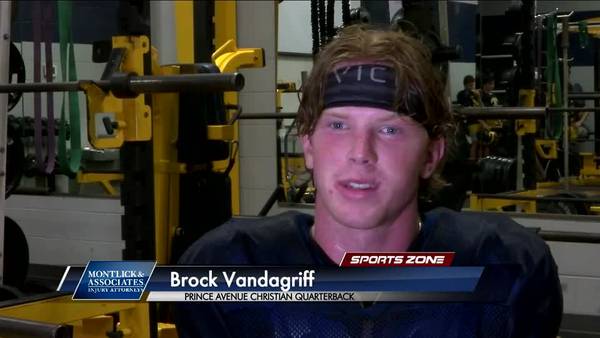Prince Ave. Christian's Brock Vandagriff: Montlick & Associates Athlete of the Week