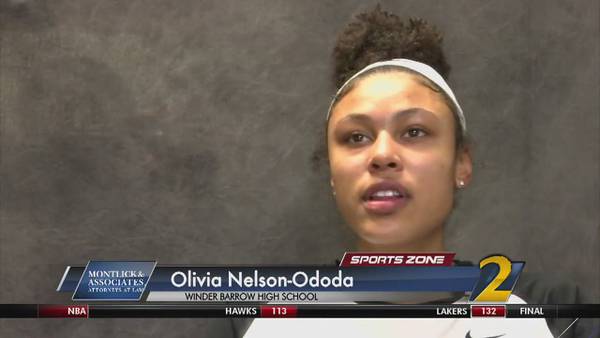 Winder Barrow's Olivia Nelson-Ododa: Montlick & Associates Athlete of the Week