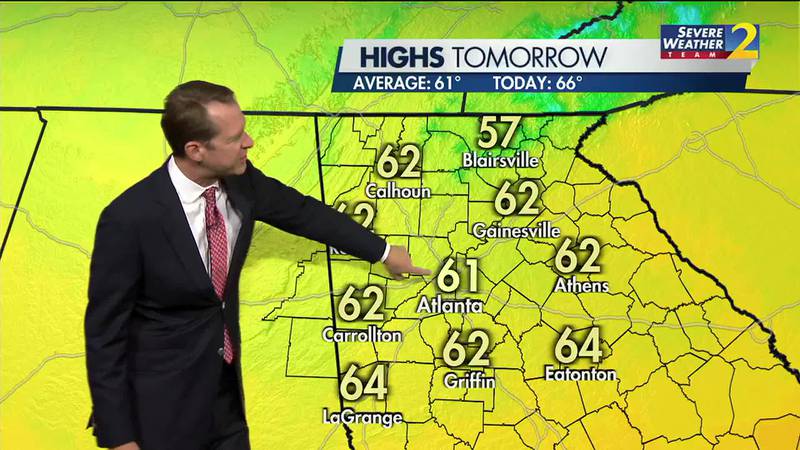 Cold front expected over Sunday night into Monday morning