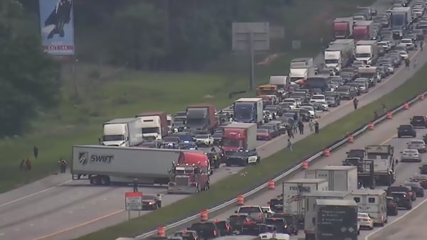 I-75 NB reopens after tractor-trailer jackknifes across interstate in Henry County
