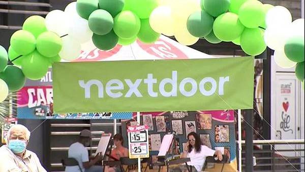Nextdoor app recognizing local neighbors with block party