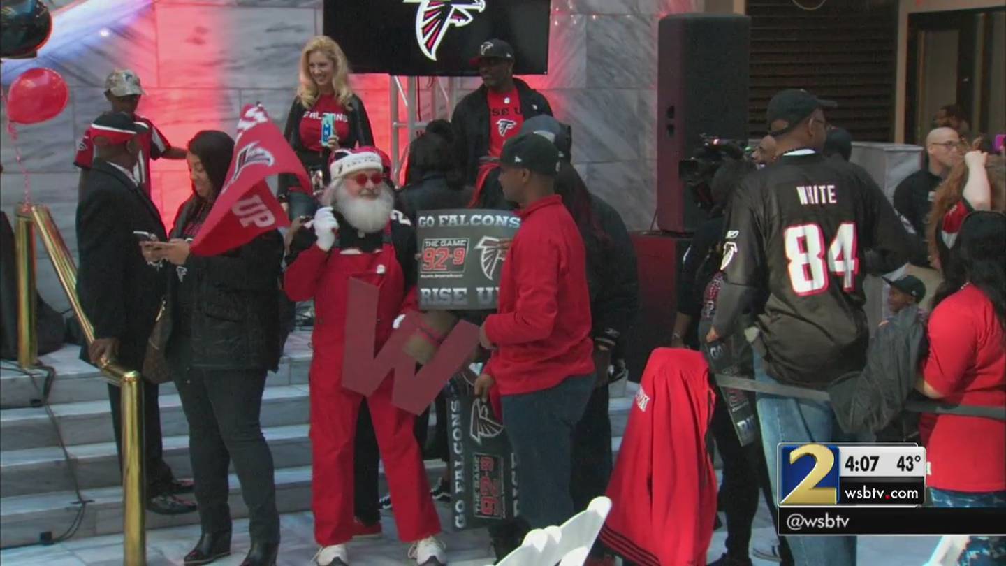 RISE UP City Hall hosts Atlanta Falcons pep rally WSBTV Channel 2