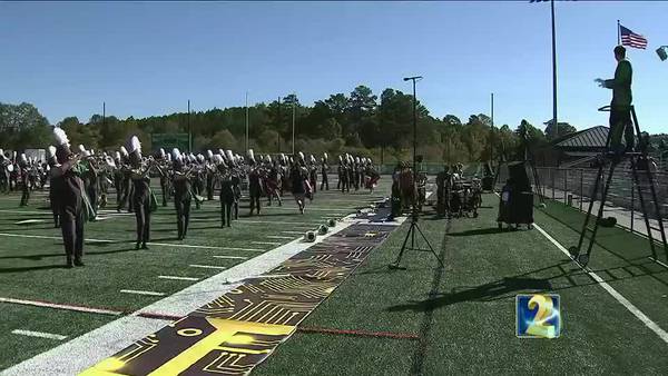 Local school marching bands prepare to go international