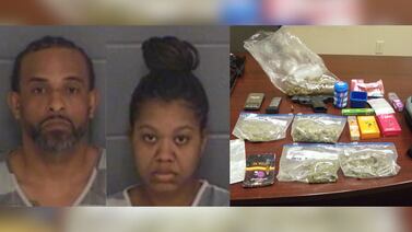 2 arrested in Winder after traffic stop search finds stolen gun, multiple drugs in vehicle