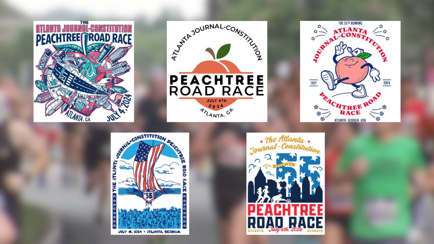 PHOTOS 2024 Peachtree Road Race TShirt Design Contest WSBTV