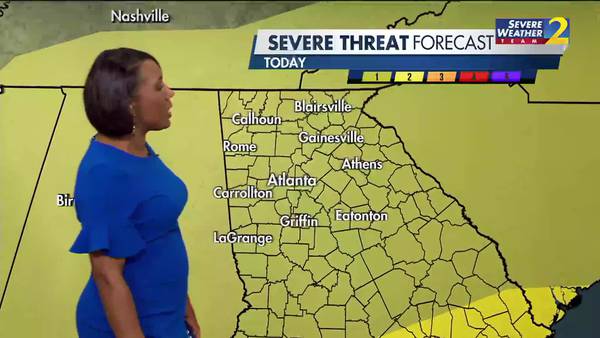 North Georgia under Level 1 threat for severe storms