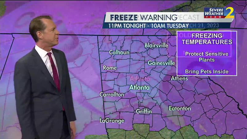 Expect chilly temperatures for the first morning of Spring