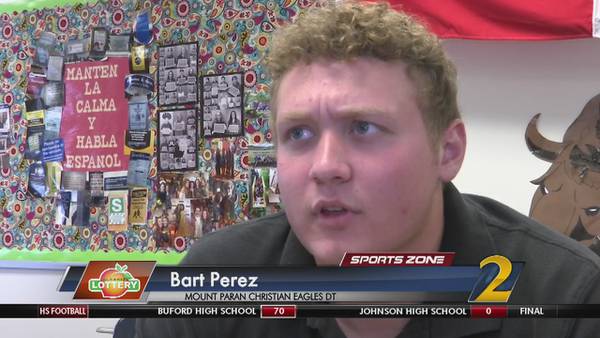 Mt. Paran Christian's Bart Perez: Georgia Lottery Scholar Athlete