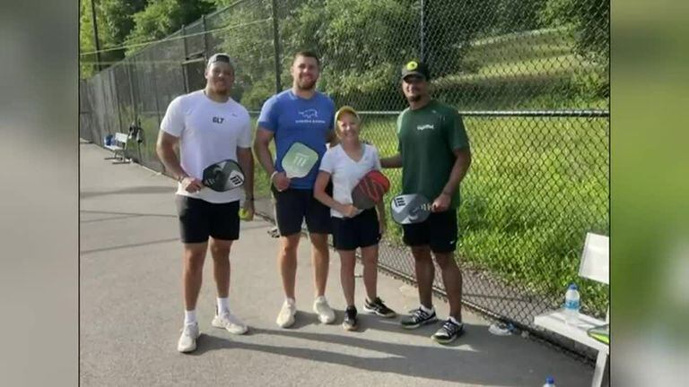 T.J. Watt pickleball game with unknowing grandmother goes viral