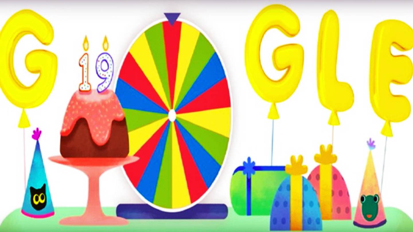 Novo Doodle do Google comemora os 19 anos da empresa com 19 games -  Canaltech