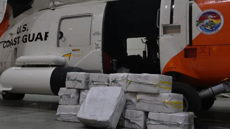 The United States Coast Guard said that they assisted law enforcement in the Bahamas with seizing an aircraft that had hundreds of pounds of cocaine on it earlier this week.