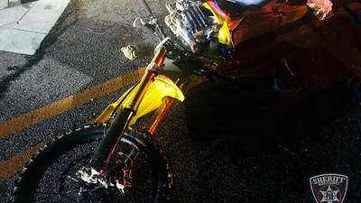 13-year-old boy riding motorcycle critically injured after slamming into back of truck