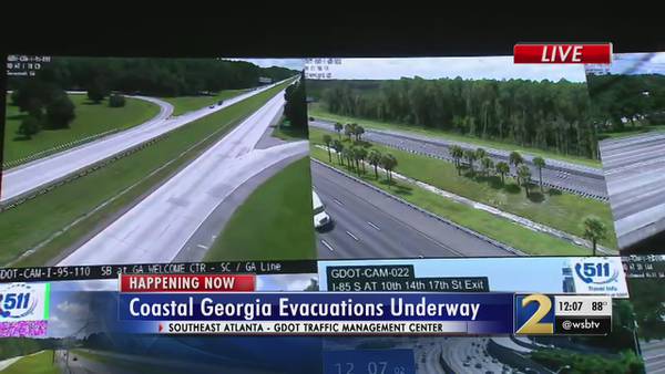 ​Hurricane Dorian: Georgia I-16 lanes reversed for evacuation routes on coast
