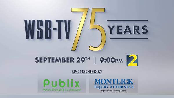 Celebrating 75: Watch a 2-hour special THIS FRIDAY as WSB-TV celebrates our 75th anniversary