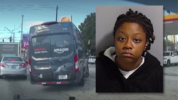Woman chased through West Midtown in stolen Amazon delivery truck, police say