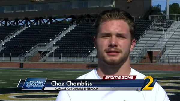 Carrollton's Chaz Chambliss: Montlick & Associates Athlete of the Week