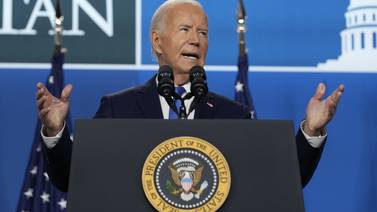 Biden says during news conference he's going to 'complete the job' despite calls to bow out