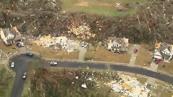 The city of Newnan, homeowners still dealing with deadly tornado damage a year later