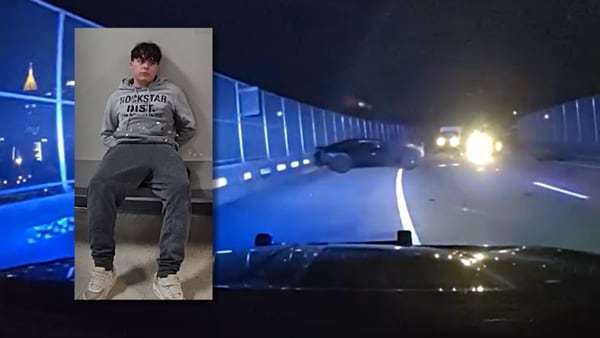 Teen driver gets away from APD during chase, but gets caught when he crashes the car