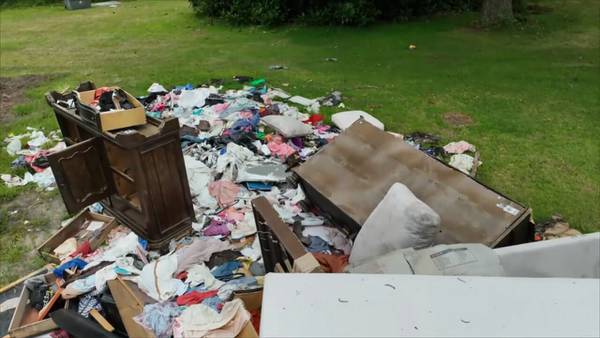 DeKalb Co. homeowners frustrated strangers are using their property as illegal dumping ground