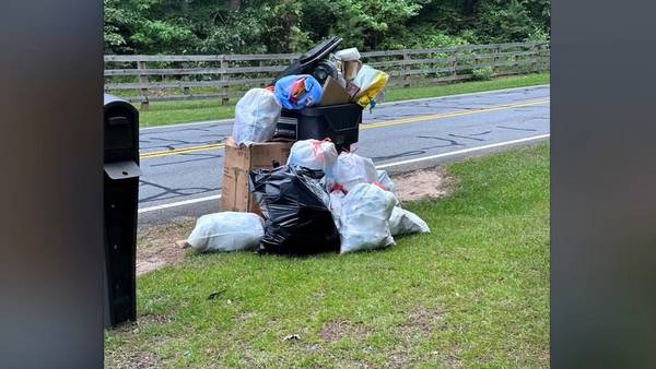 Cobb homeowner paid waste removal company to take her trash, but they didn’t for several weeks