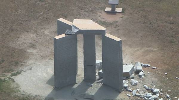 Georgia Guidestones damaged after bombing