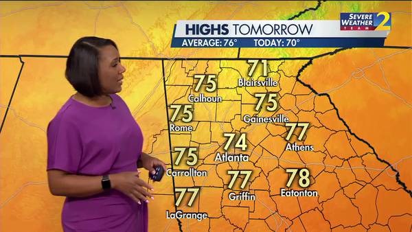 Warmer temperatures returning as we enter the middle of the week