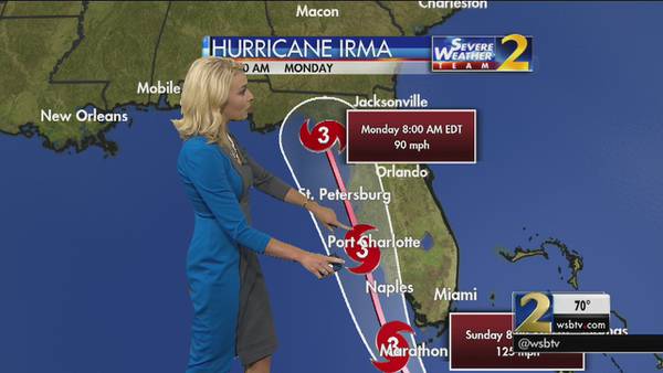 Tropical Storm Warning issued for parts of metro Atlanta ahead of Irma