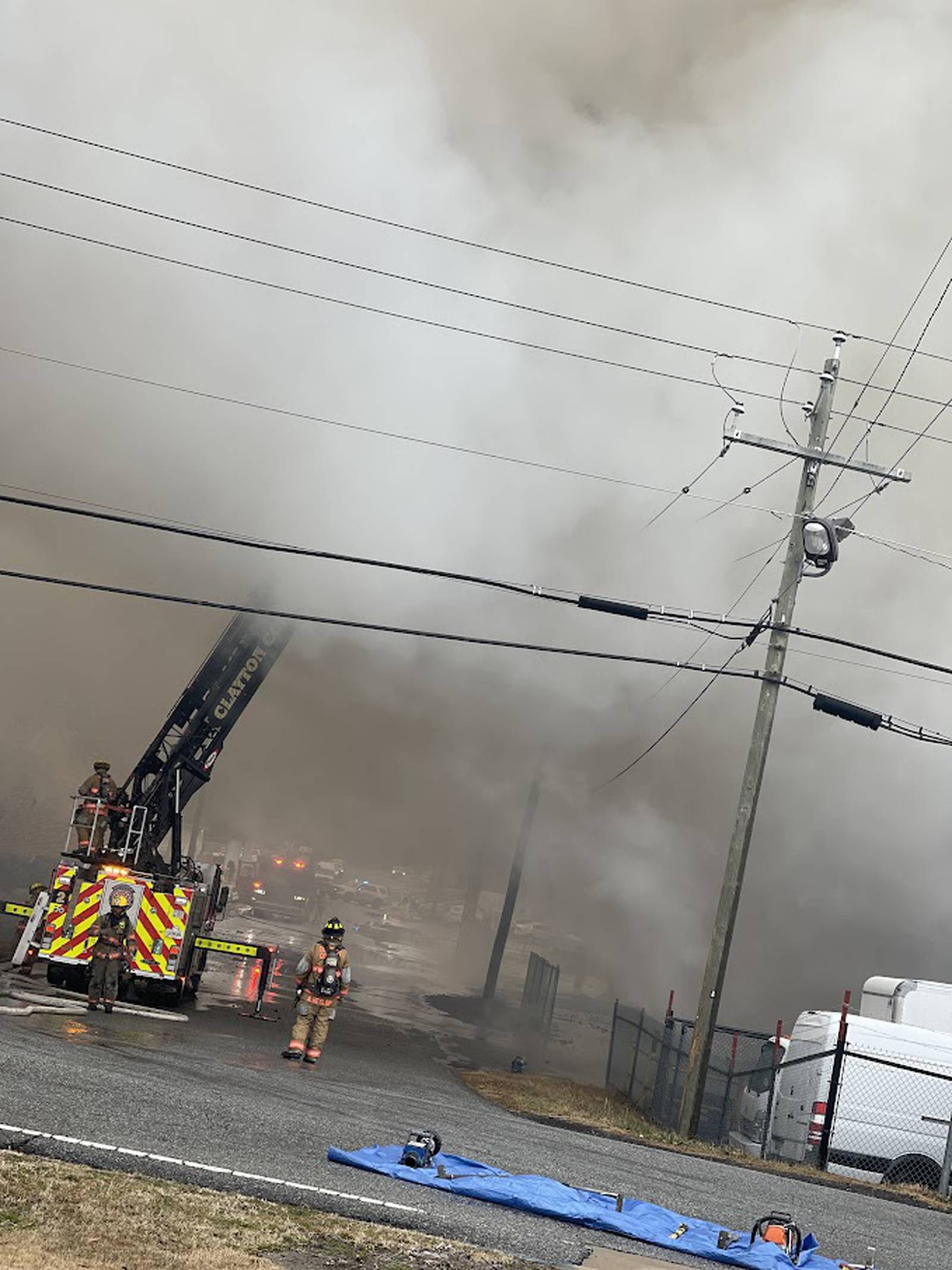 PHOTOS Warehouse on fire in Forest Park WSBTV Channel 2 Atlanta