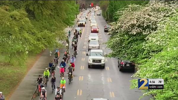 WATCH: Cyclists bring rush hour to a crawl to protest city's decision