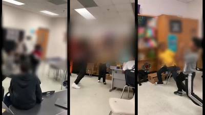 Videos show Clayton County teacher watching as students fight in her classroom