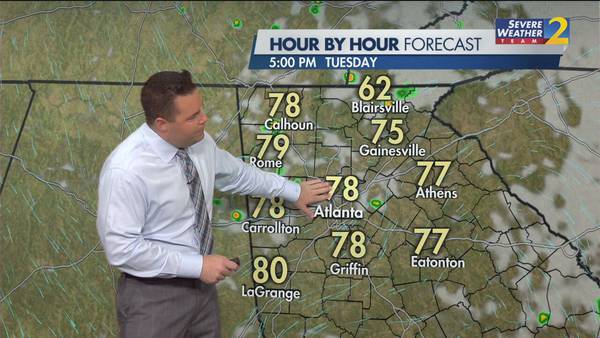 Tuesday weather: Expect scattered showers and isolated storms into the afternoon