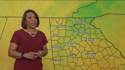 Warm day ahead but chance of showers throughout the day