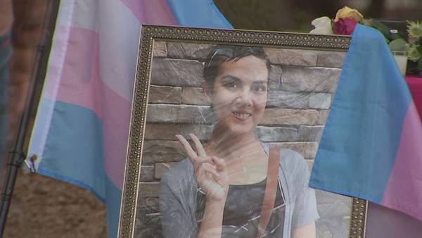 Friends honor transgender woman who was killed by father with vigil in Piedmont Park