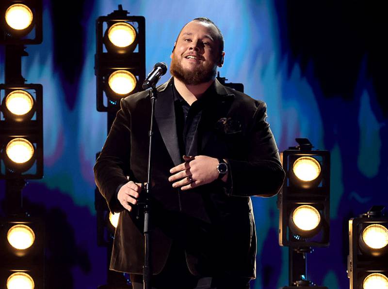 Luke Combs performs onstage