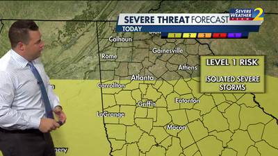 Another round of severe storms possible with strong wind gusts, hail today