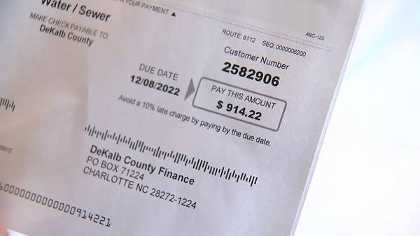 DeKalb woman says her water bill skyrocketed nearly 2,000% with no explanation