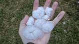 PHOTOS: Massive hail falls across west Georgia after Sunday morning storms