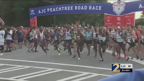 Heat, humidity prompt red alert during AJC Peachtree Road Race