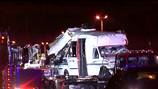 Family of 11 stuck in Georgia after their party bus flips on I-85 in hit-and-run