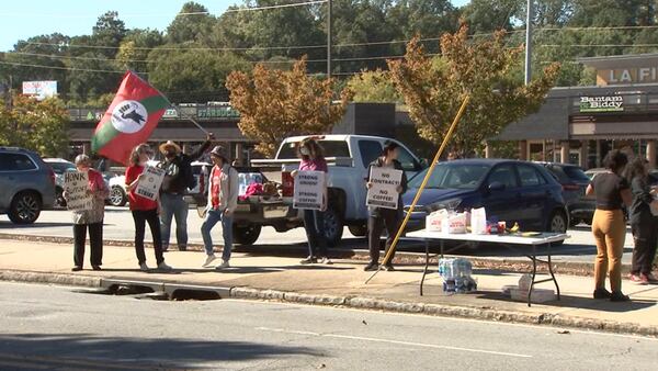 Starbucks workers strike outside Ansley Mall store over what they call unfair practices