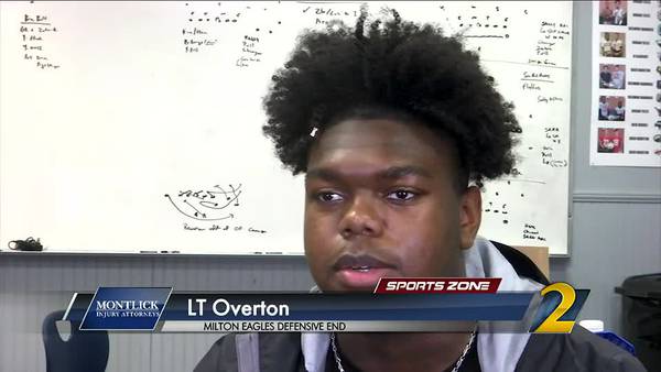 Milton's LT Overton: Montlick Injury Attorneys Athlete of the Week